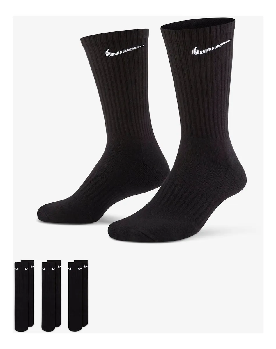Meia Nike Everyday Cushion Crew (3 Pares)