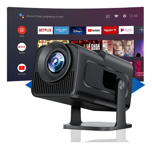 Projetor Hy320 Mini 4k Android 13 Wi-fi Bluetooth Cinema