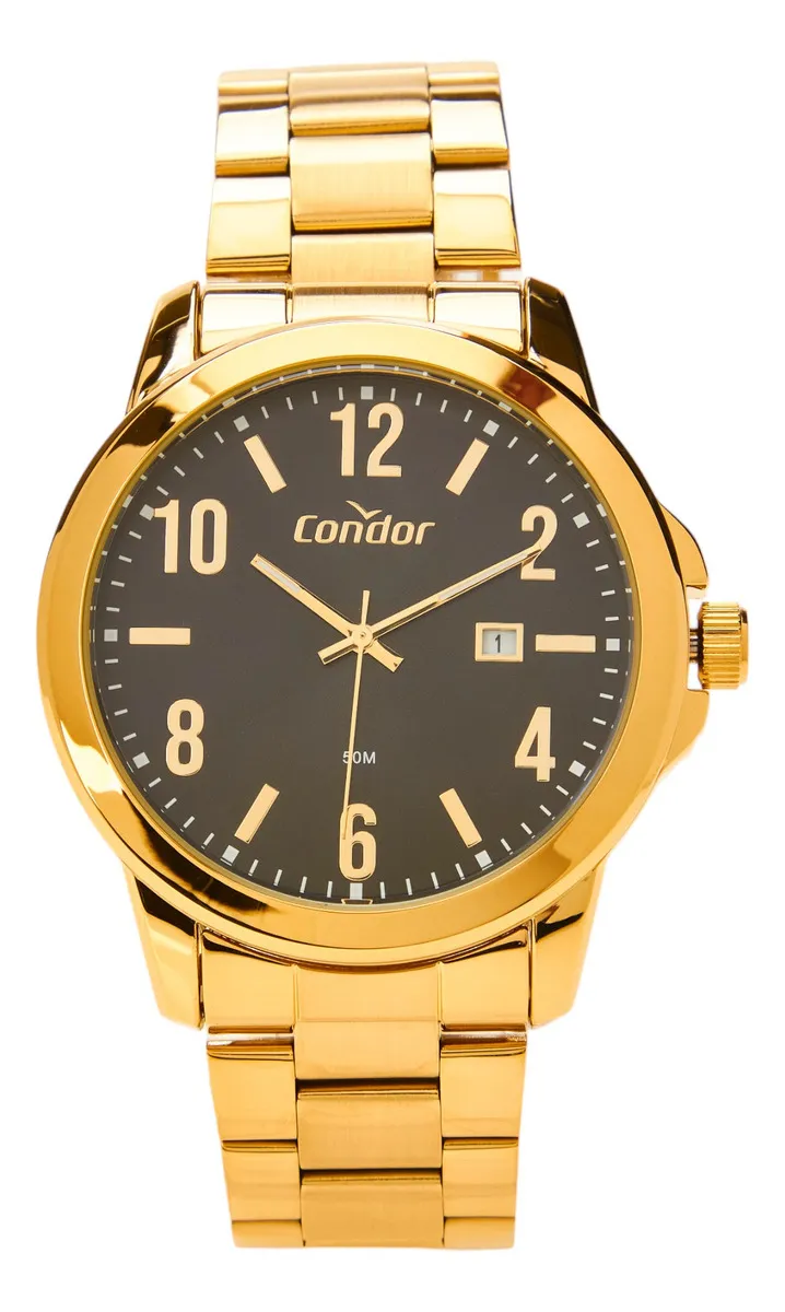 Relógio Masculino Dourado Condor
