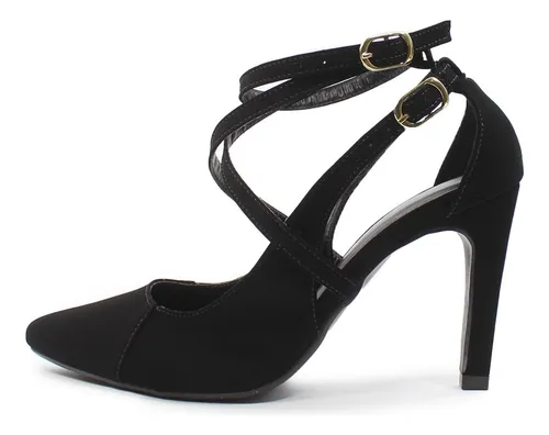 Sapato Scarpin Bico Fino Palmilha