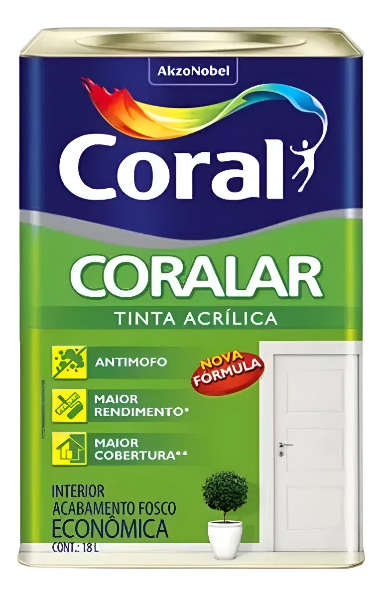 Tinta Coralar Anti Mofo Acrilica Coral
