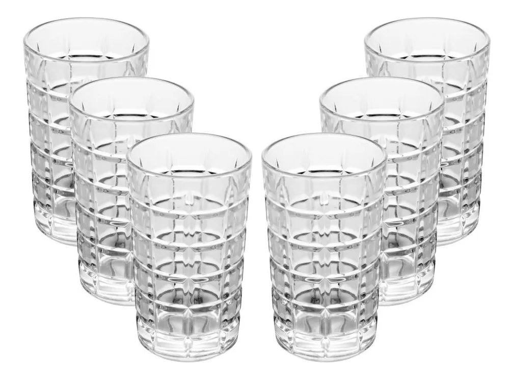 6 Copos Cristal 350ml