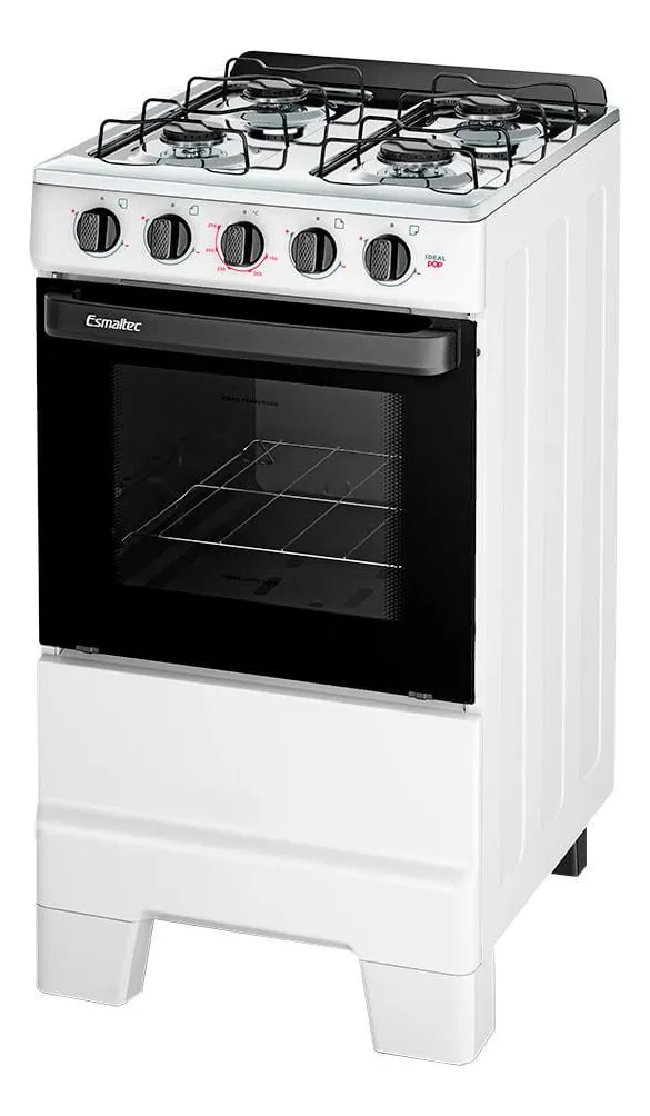 Fogão 4 Bocas Ideal Pop Com Mesa Em Inox