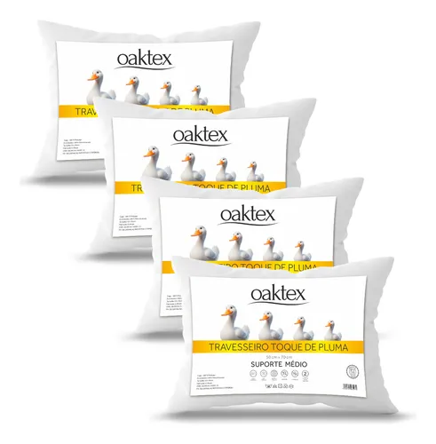 Kit 4 Travesseiros 50×70