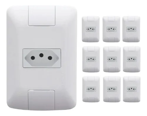 10 Conjuntos Tomada Simples