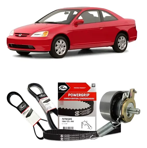 Kit Correias + Tensor Honda Civic 1.7
