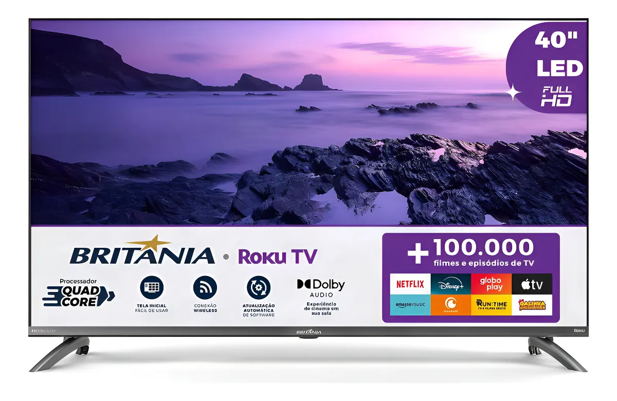 Smart Tv 40” Britânia Btv40