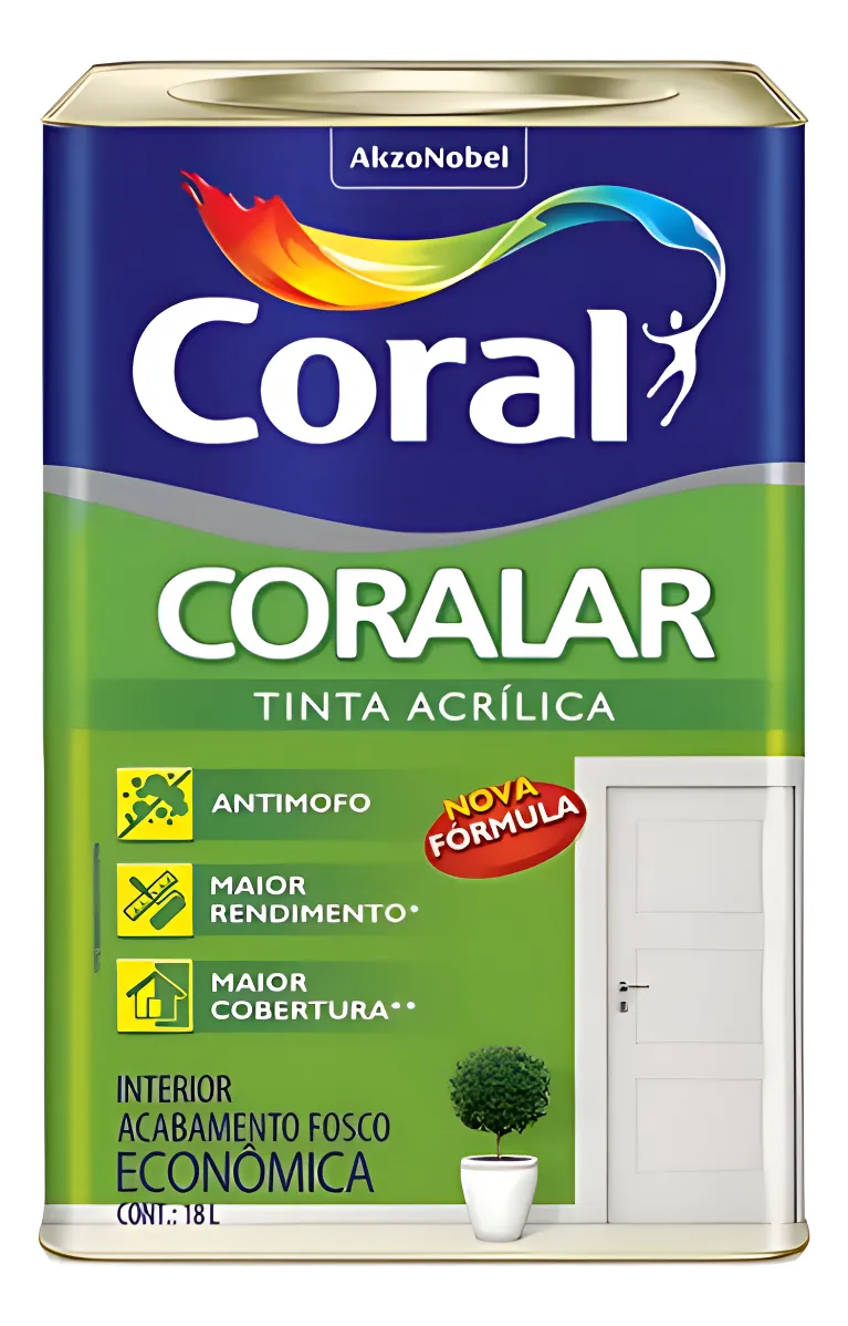 Tinta Coralar Acrílica Anti Mofo