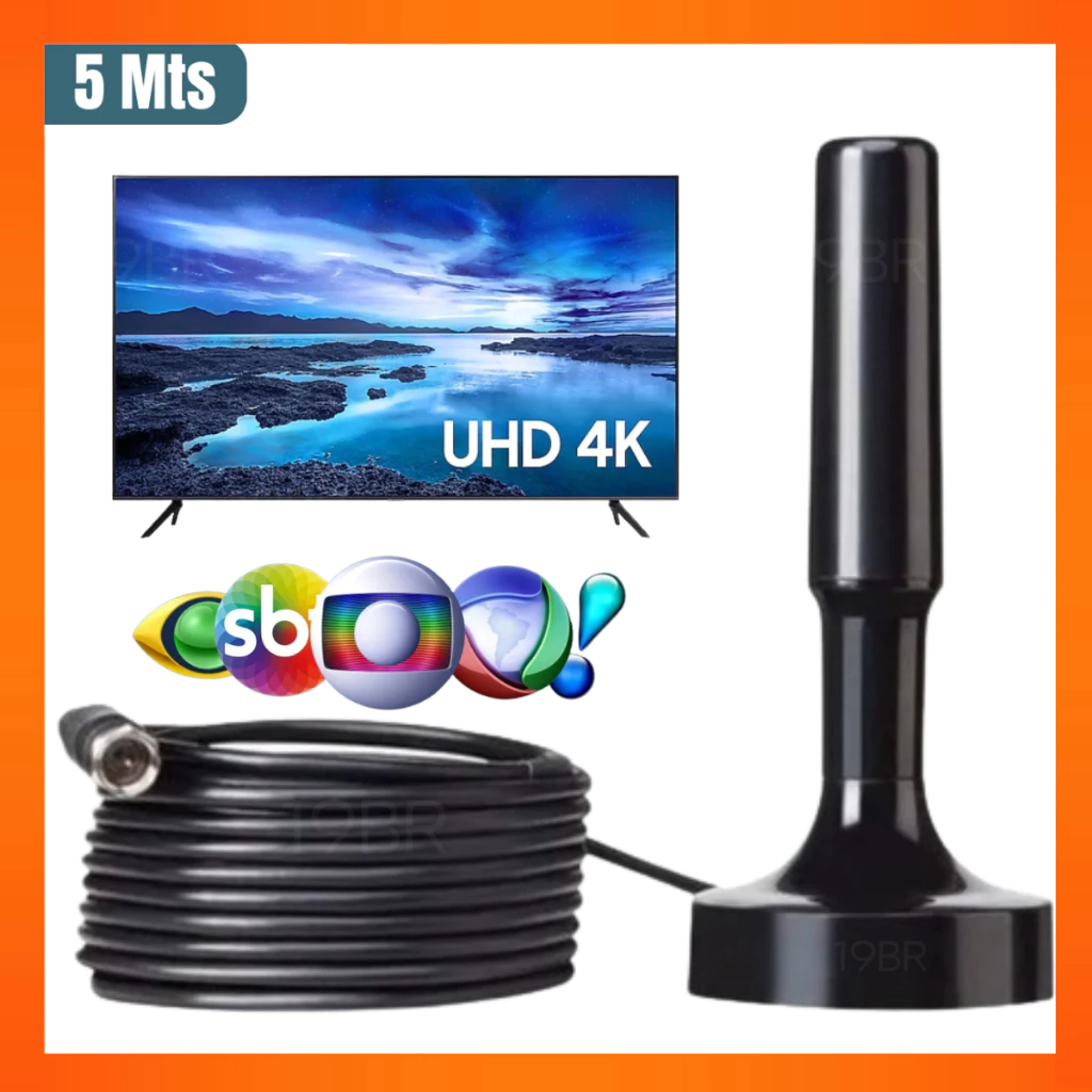 Antena Digital Interna Externa Full Hdtv 4K