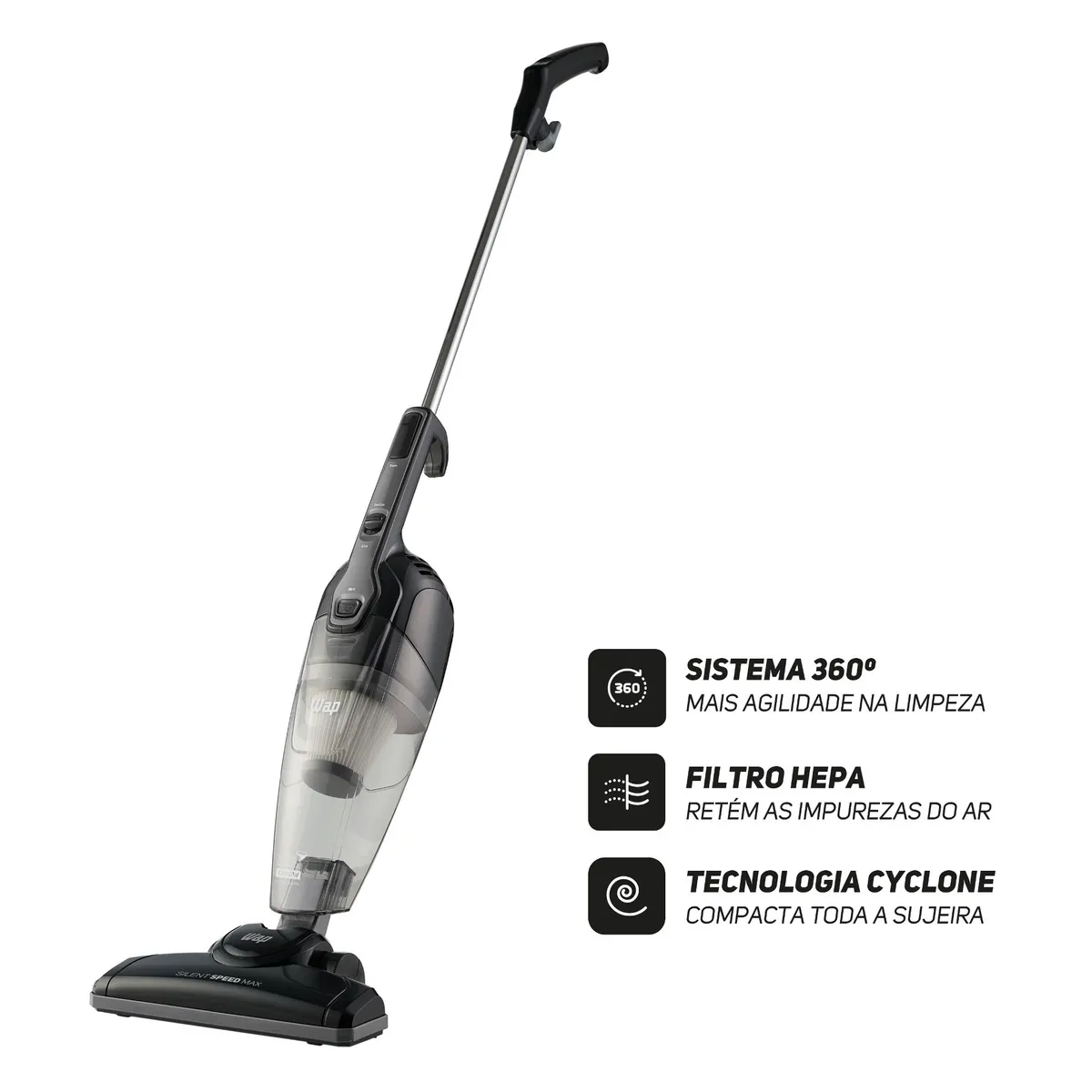 Aspirador De Pó Vertical 3 Em 1