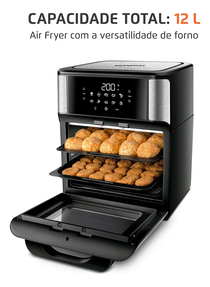 Fritadeira Air Fryer Forno Oven 12L