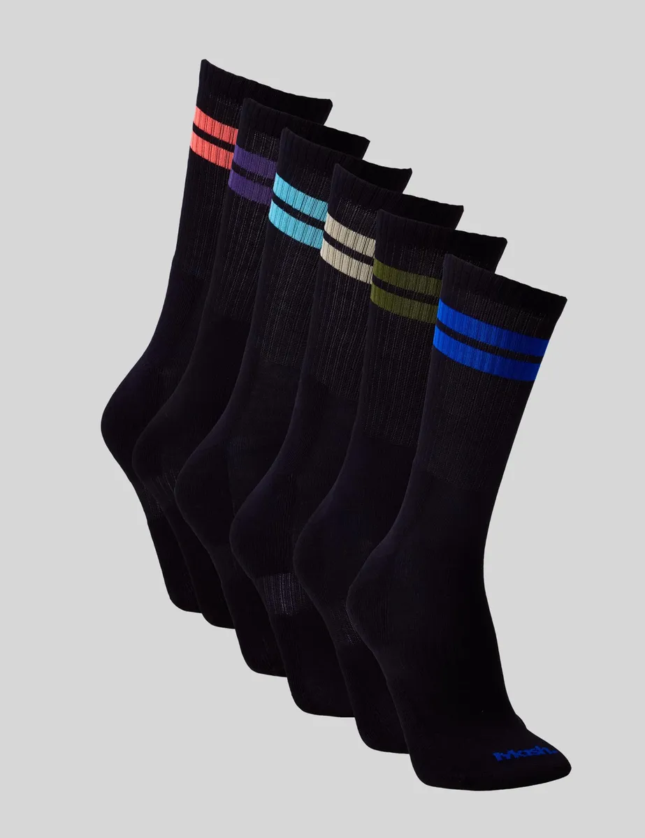 Kit 6 Pares De Meia Cano Longo