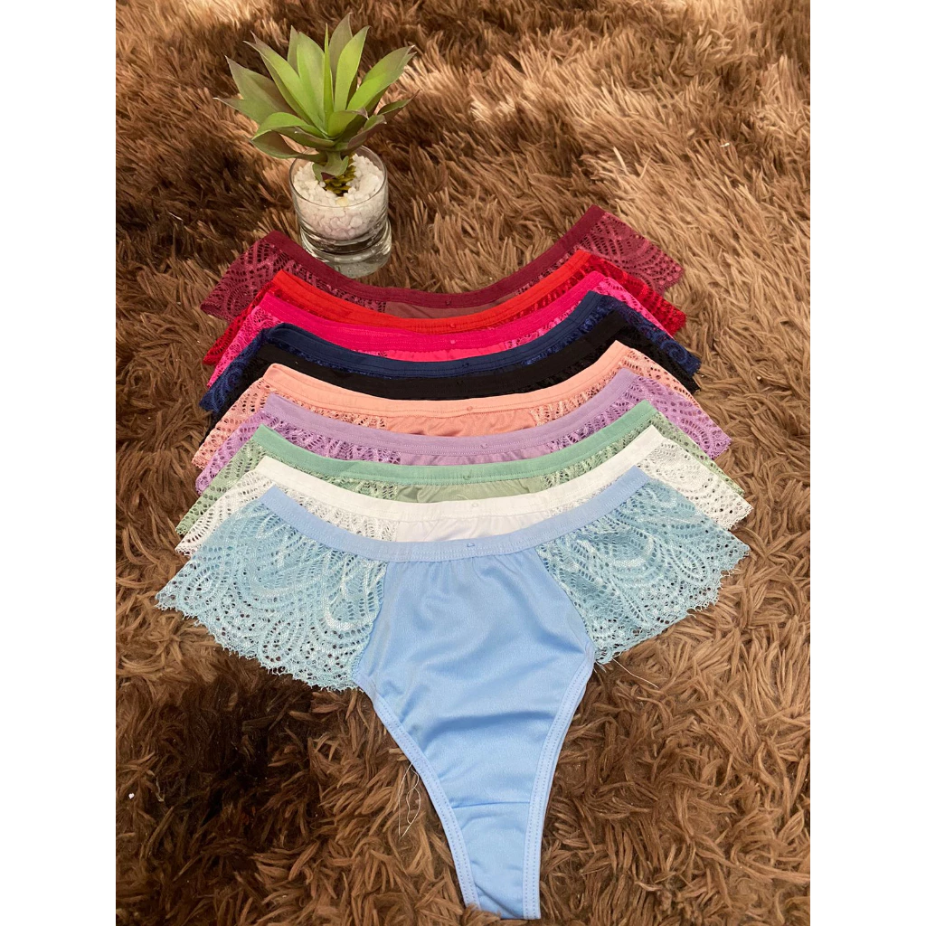 KIT C/5 CALCINHAS LEONA FIO DENTAL