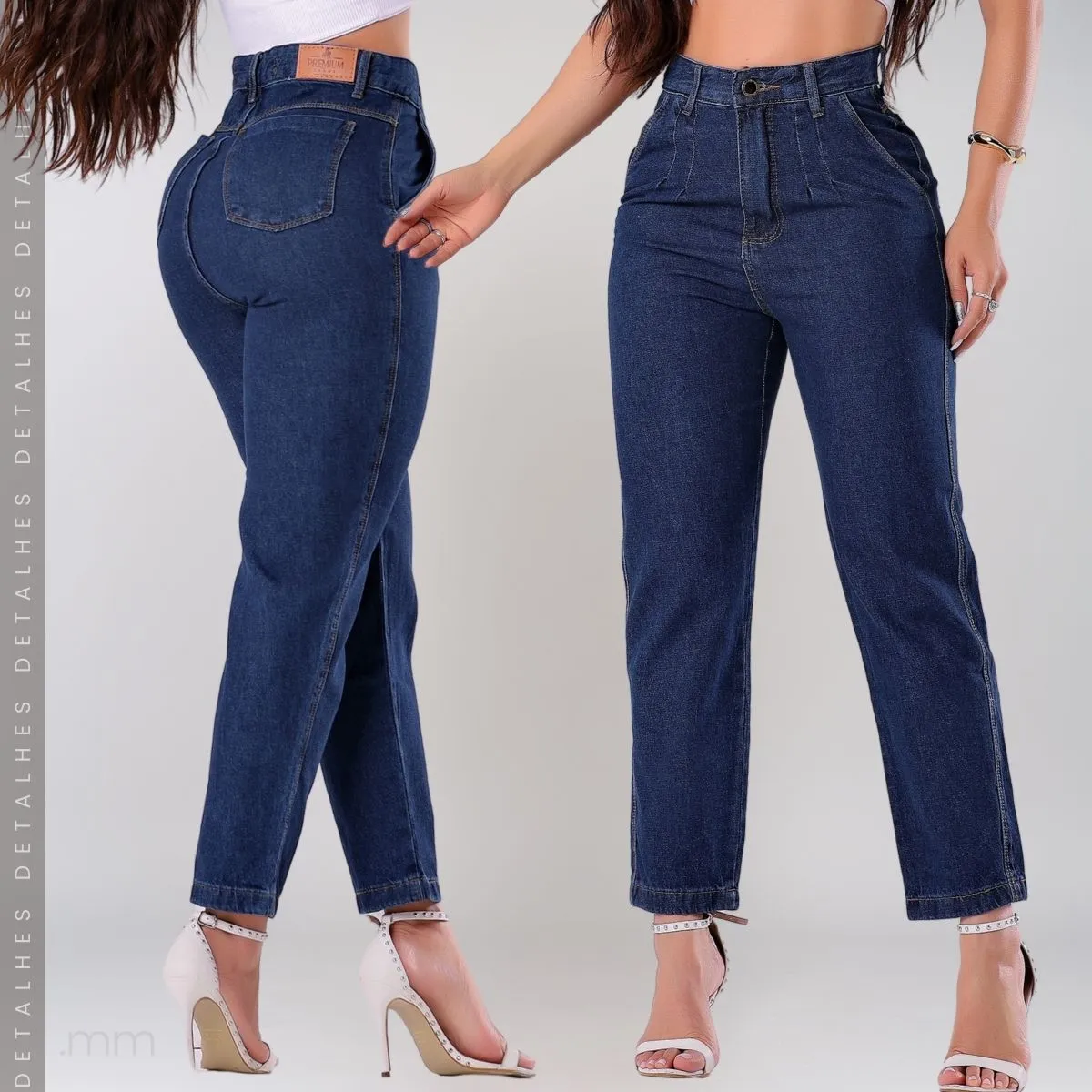 Calça Jeans Moom Luxo Moda Feminina