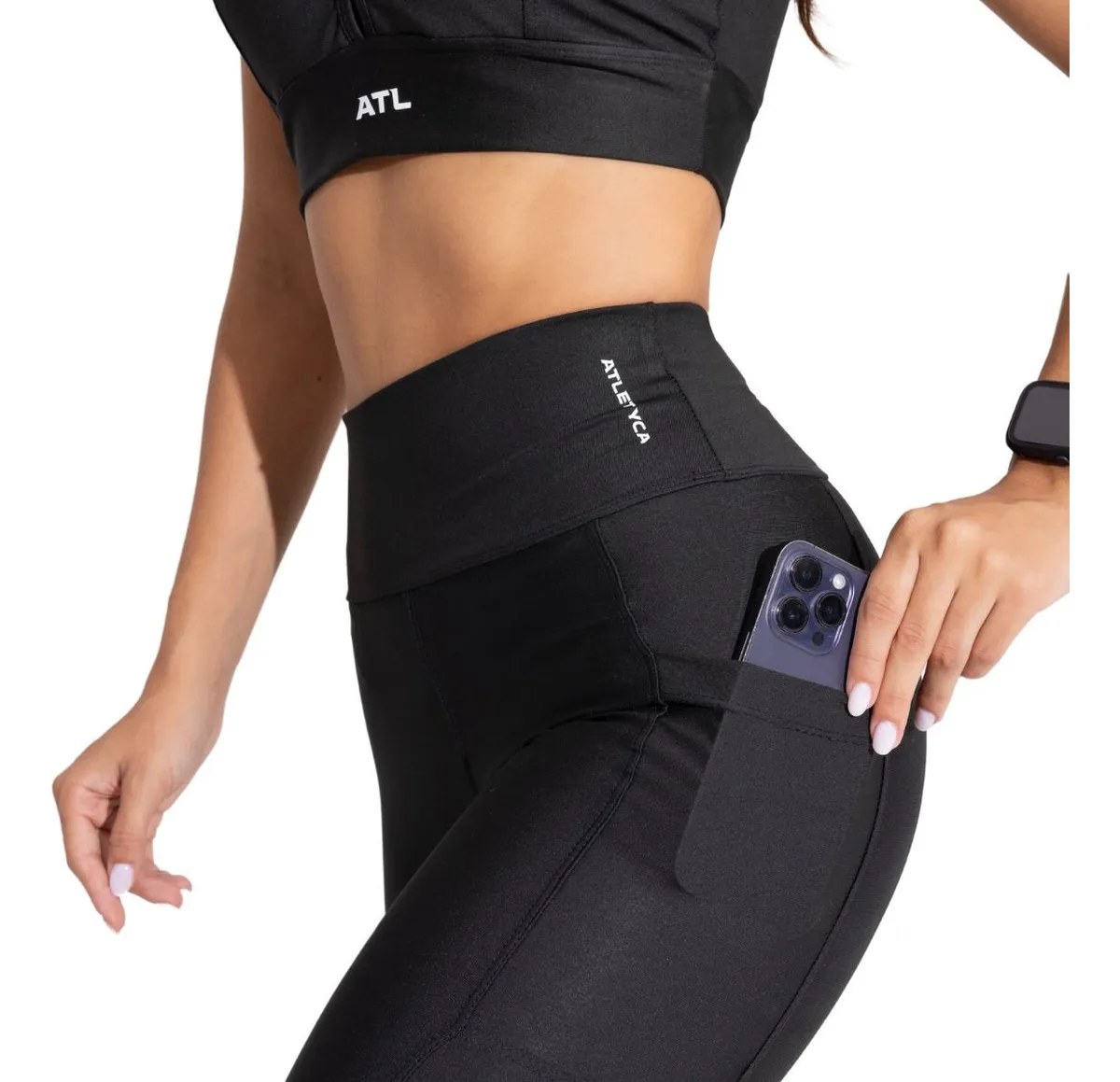 Calça Legging Com Bolso