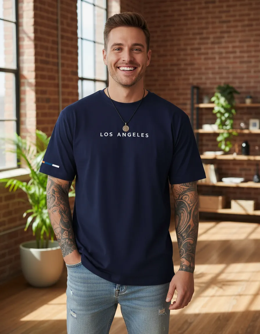 Camiseta Masculina Los Angeles Plus Size