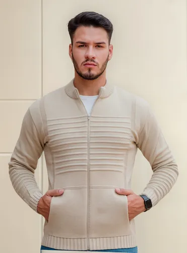 Casaco Sueter Masculino Lã Com Zíper