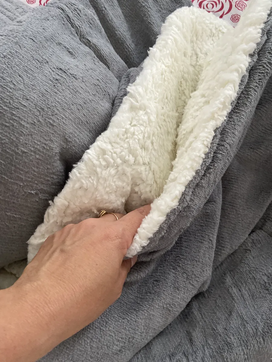 Coberdrom Casal Queen Size Sherpa Cobertor Edredom