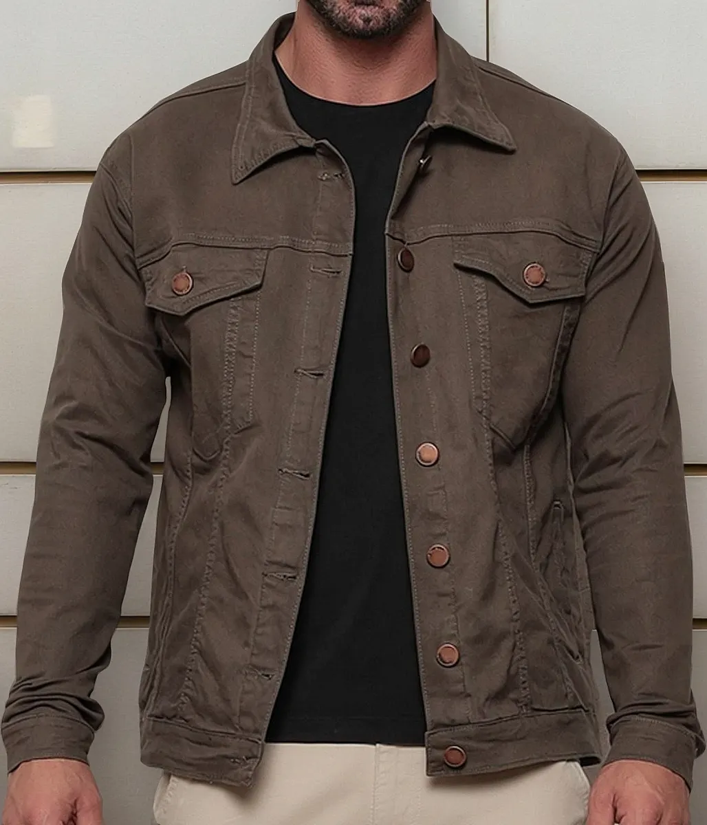 Jaqueta Masculina Sarja Jeans Slim