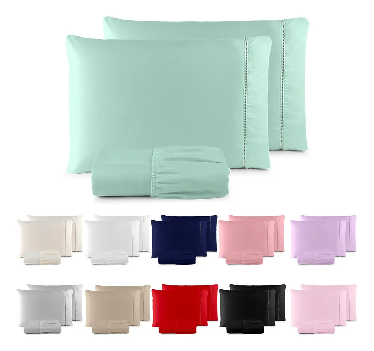 Jogo De Lençol Casal Padrão 3 Pçs 400 Fios