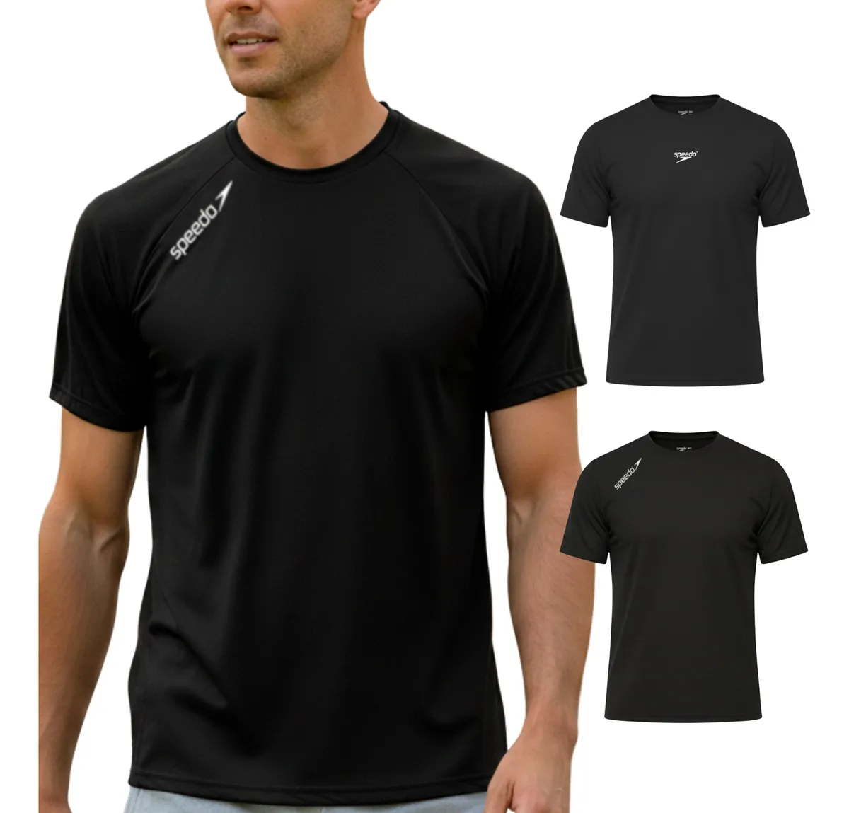 Kit 2 Camiseta Speedo Masculina Dry Fit