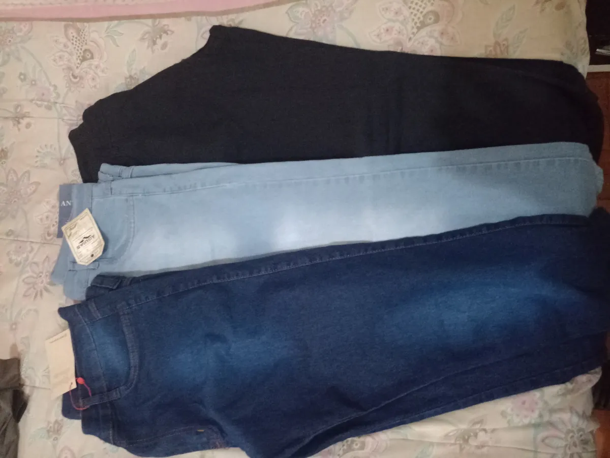 Kit 3 Calça Jeans Skinny Masculina Com Lycra