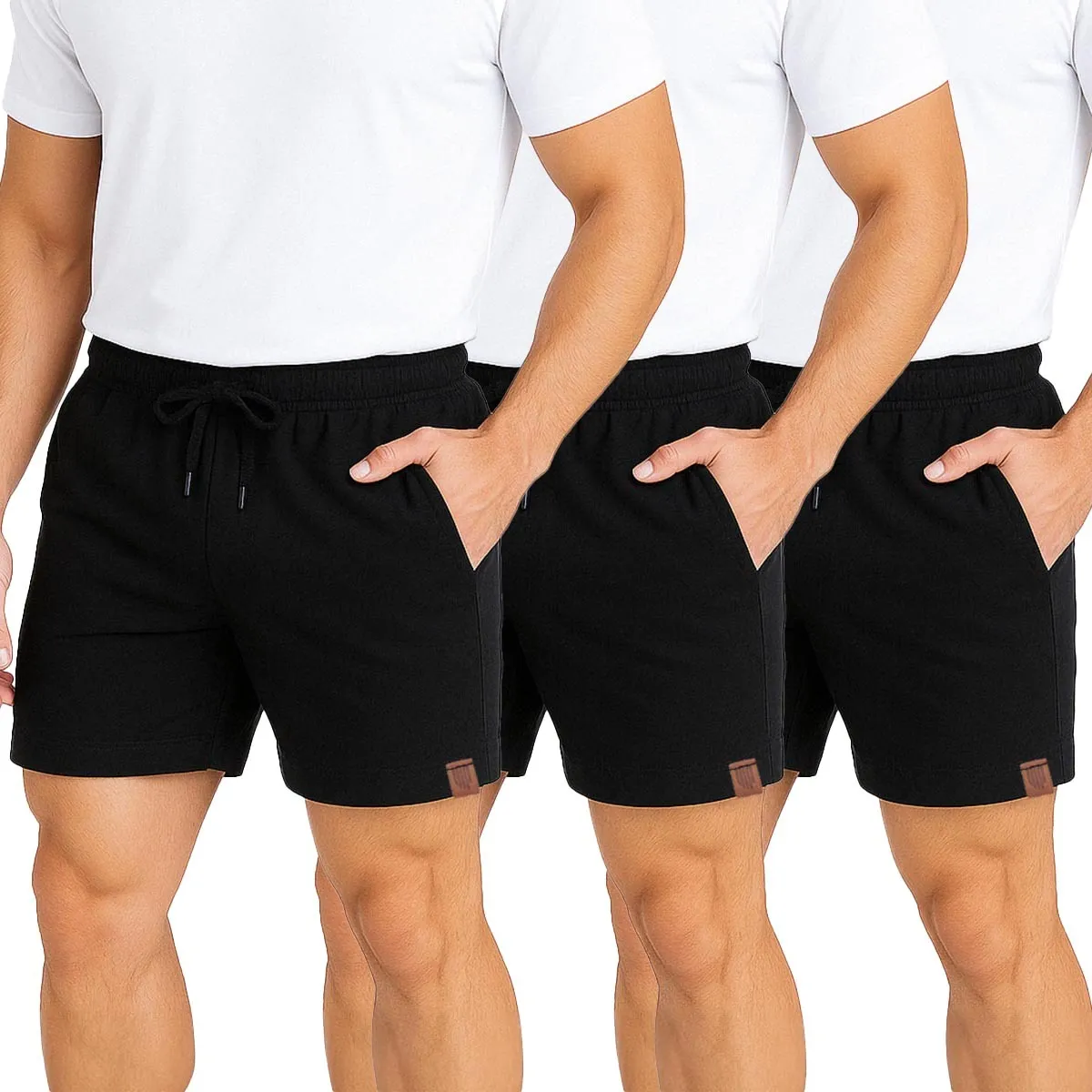 Kit 3 Short De Linho