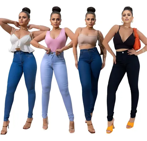Kit 4 Calça Jeans Feminina Siknny