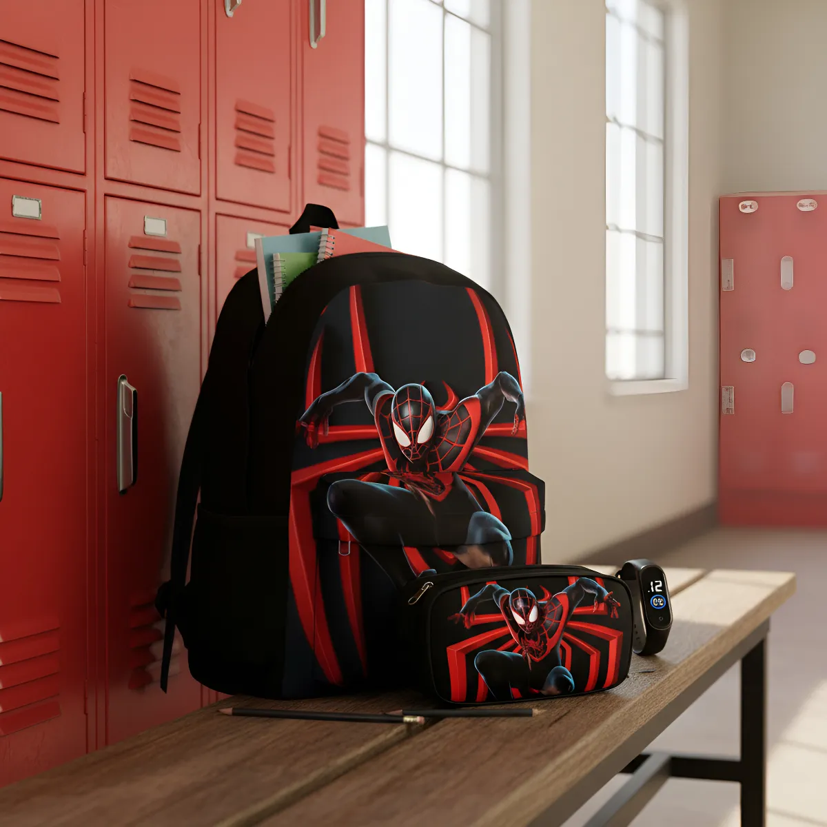 Kit Mochila Infantil Homem Aranha