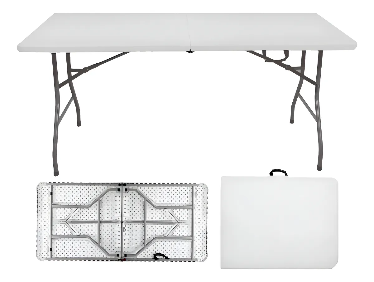 Mesa Dobrável Vira Maleta Com Alça Portátil 1,54m