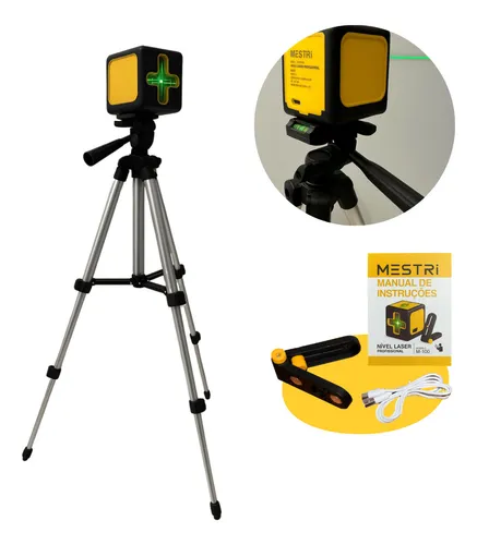 Nível A Laser Verde 2 Linhas Esquadro