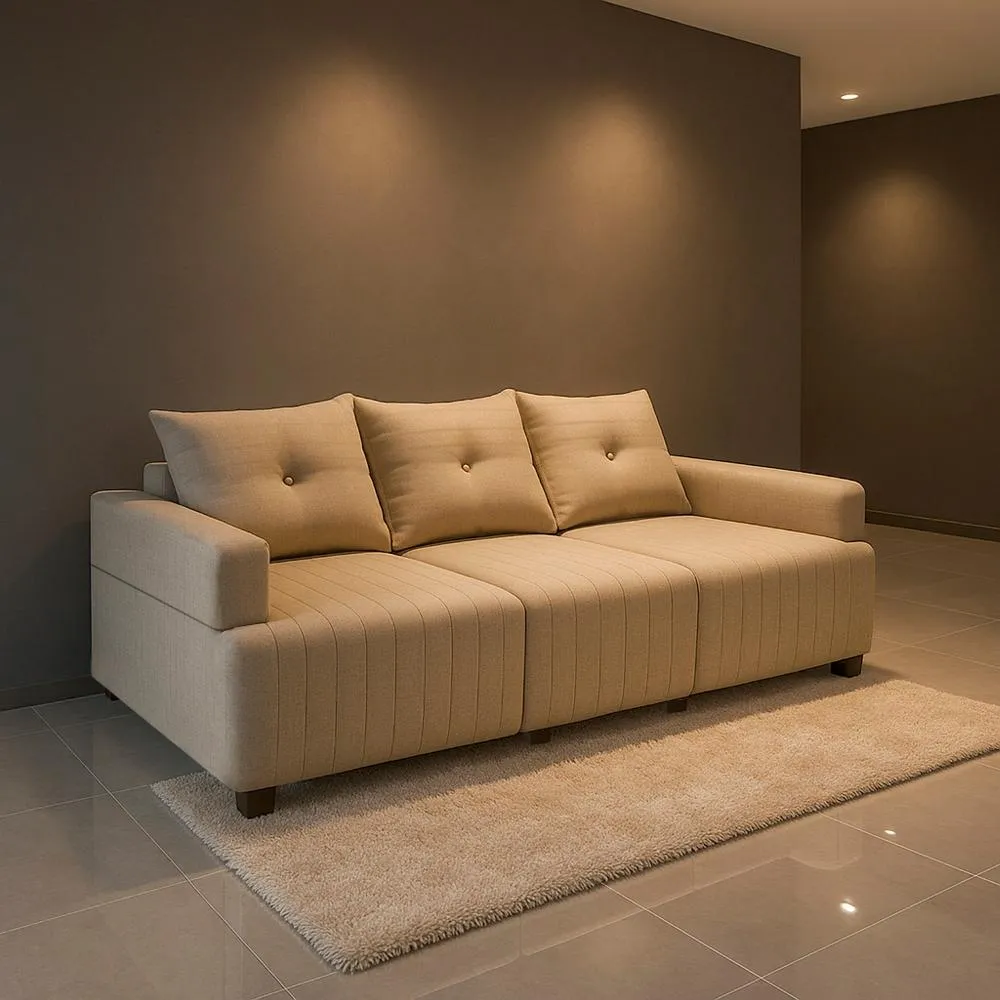 Sofá 3 Lugares Living 2,35m