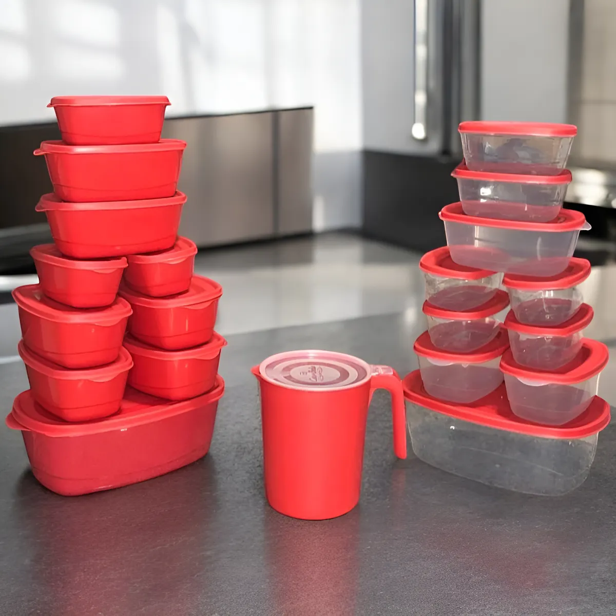 Super Kit 21 Peças Potes De Plástico Bpa Free