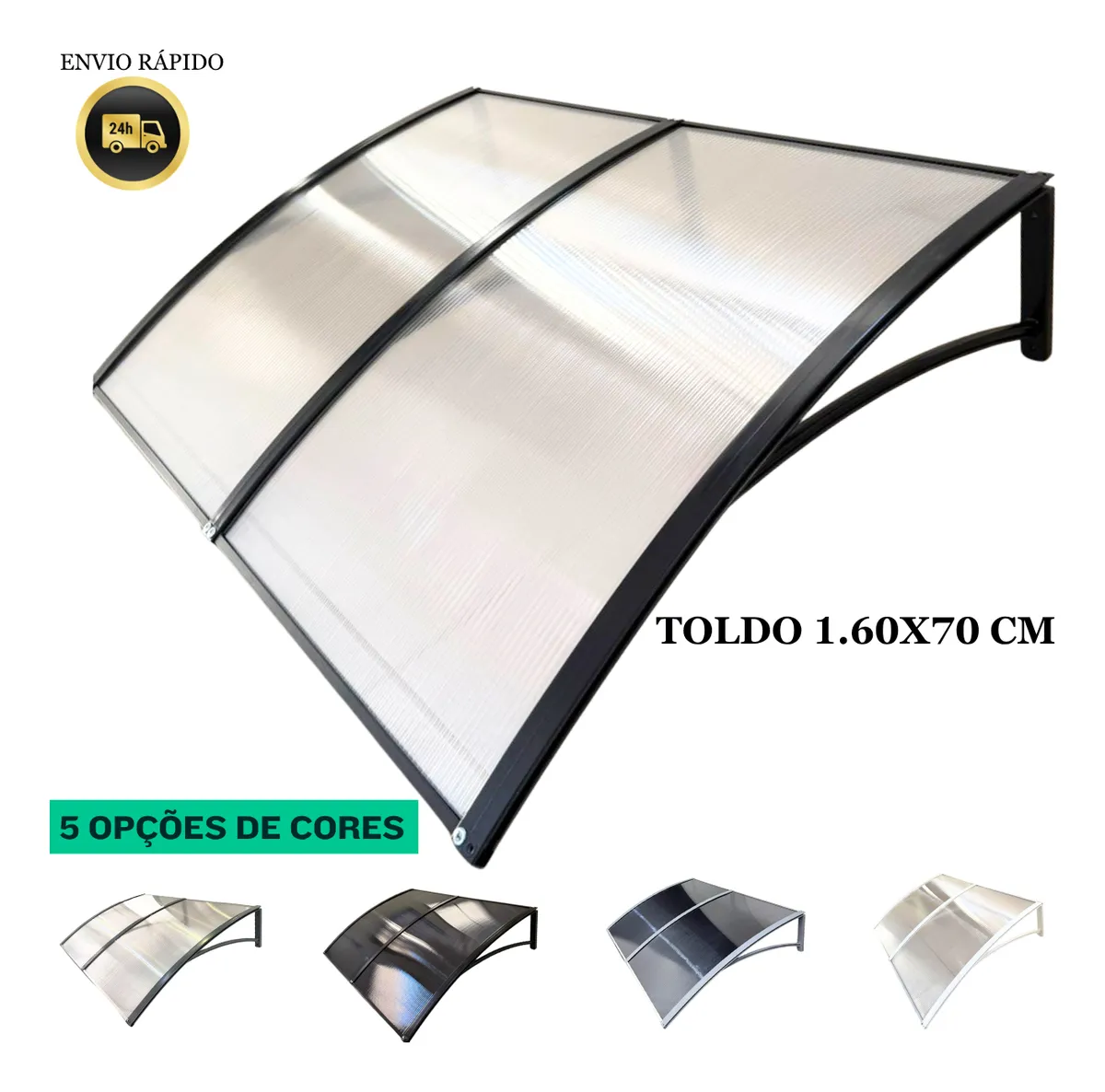 Toldo Policarbonato Modular 160×70