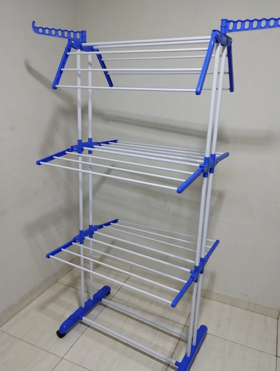 Varal Dobrável De Chão 3 Andares De Roupas