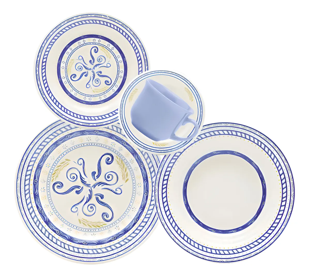 Aparelho De Jantar E Chá 20 Peças