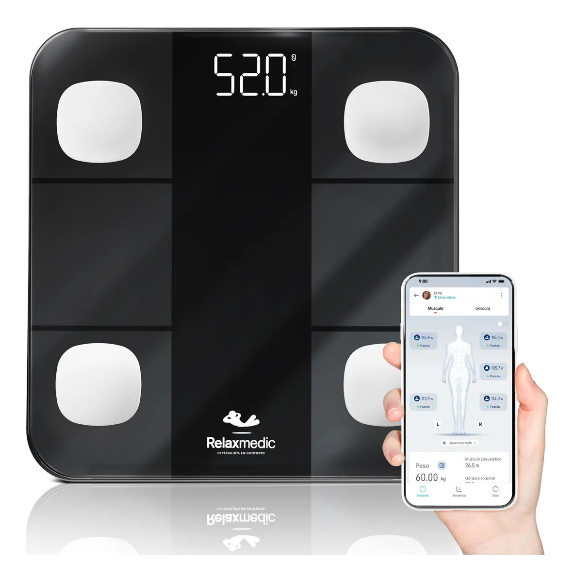 Balança Digital Corporal Bioimpedância