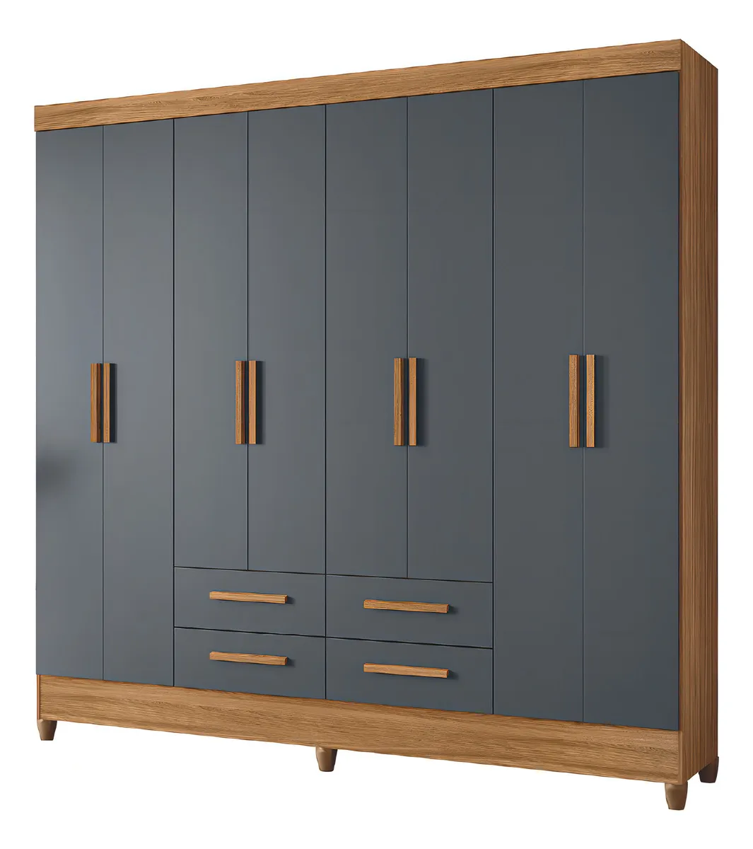 Guarda Roupas Casal 8 Portas 4 Gavetas