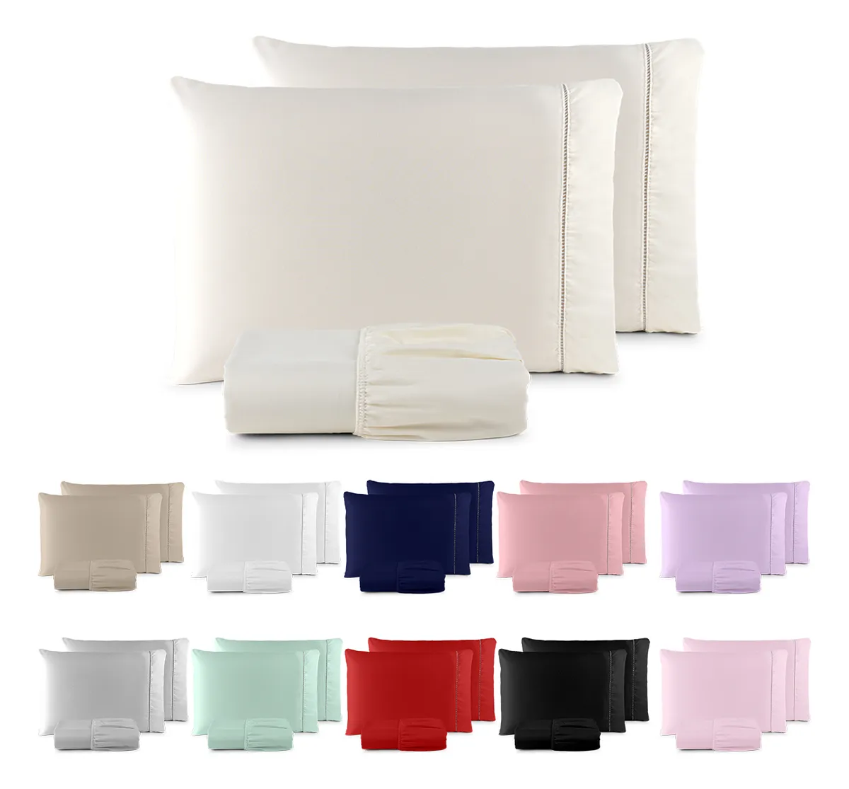 Jogo De Lençol 400 Fios Cama Queen