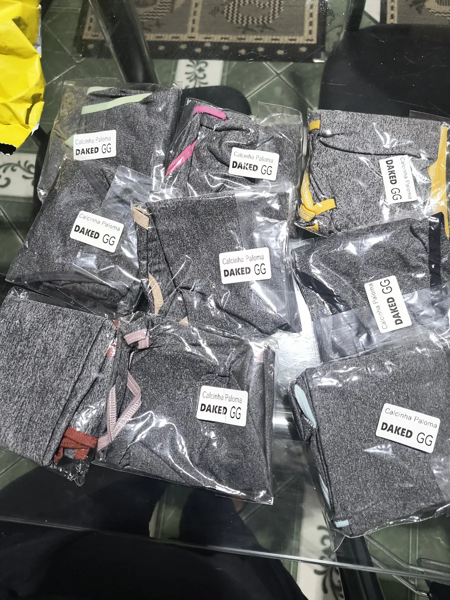 Kit 10 Calcinhas Fitness Cós Alto Com Compressão