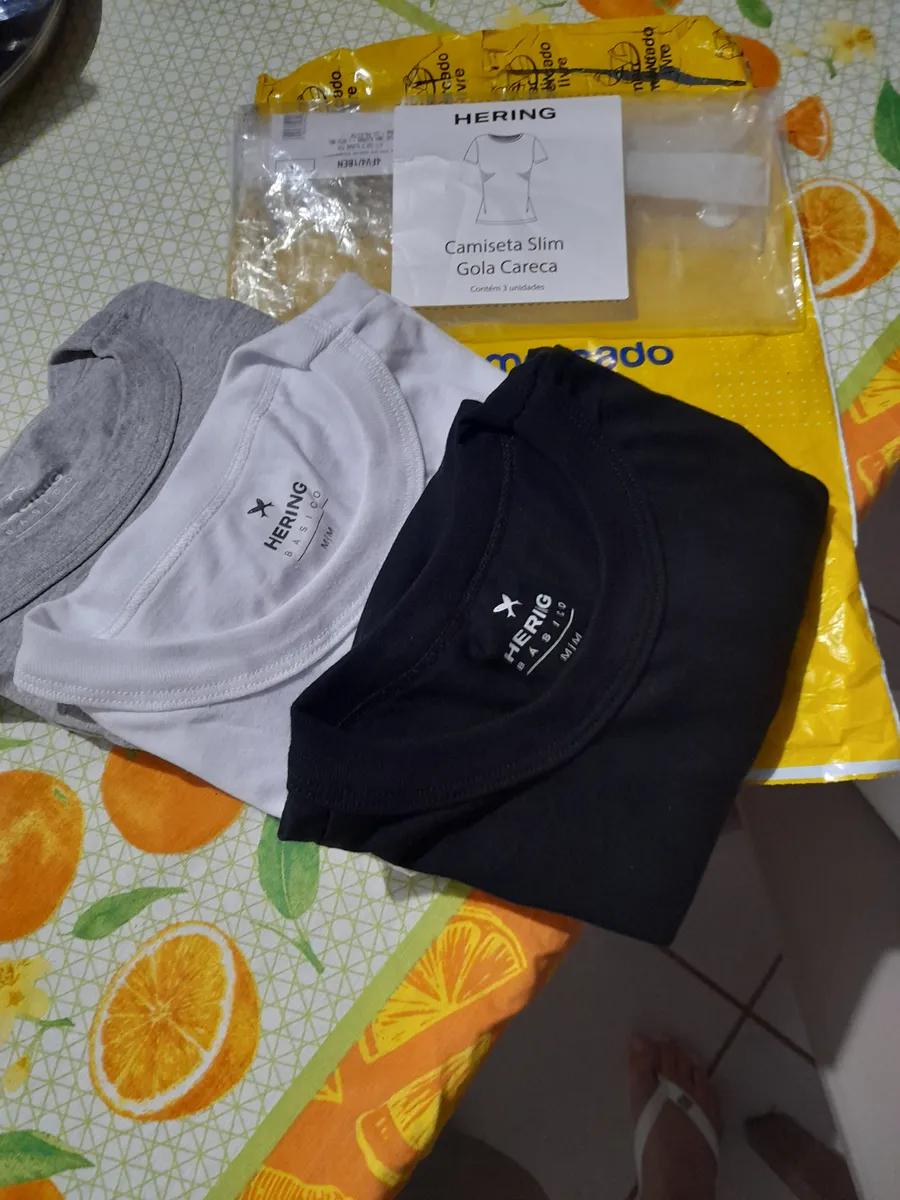 Kit Com 3 Camisetas Femi Slim