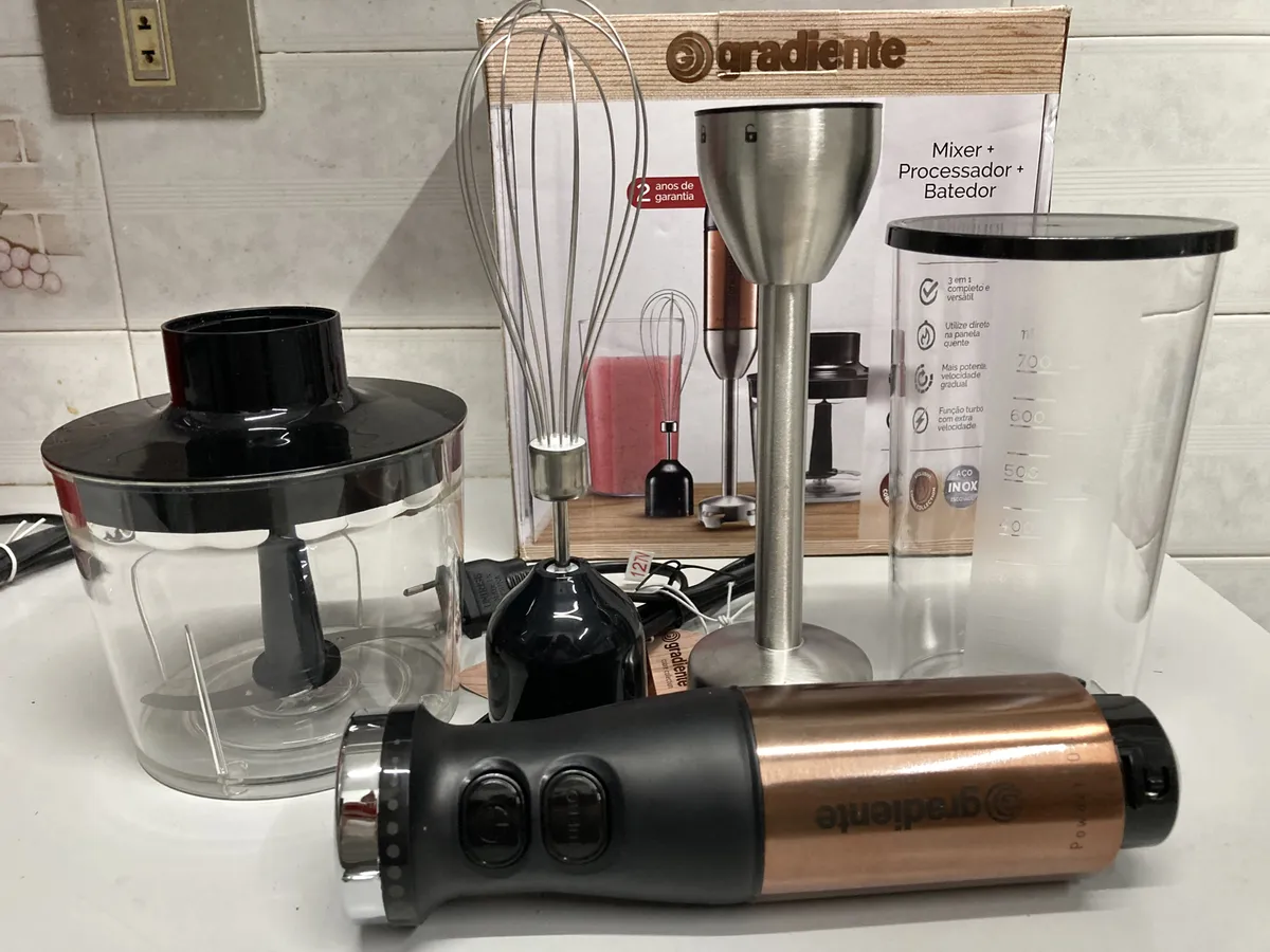 Mixer Gradiente PGMX402 3 em 1 600W Aço Inox