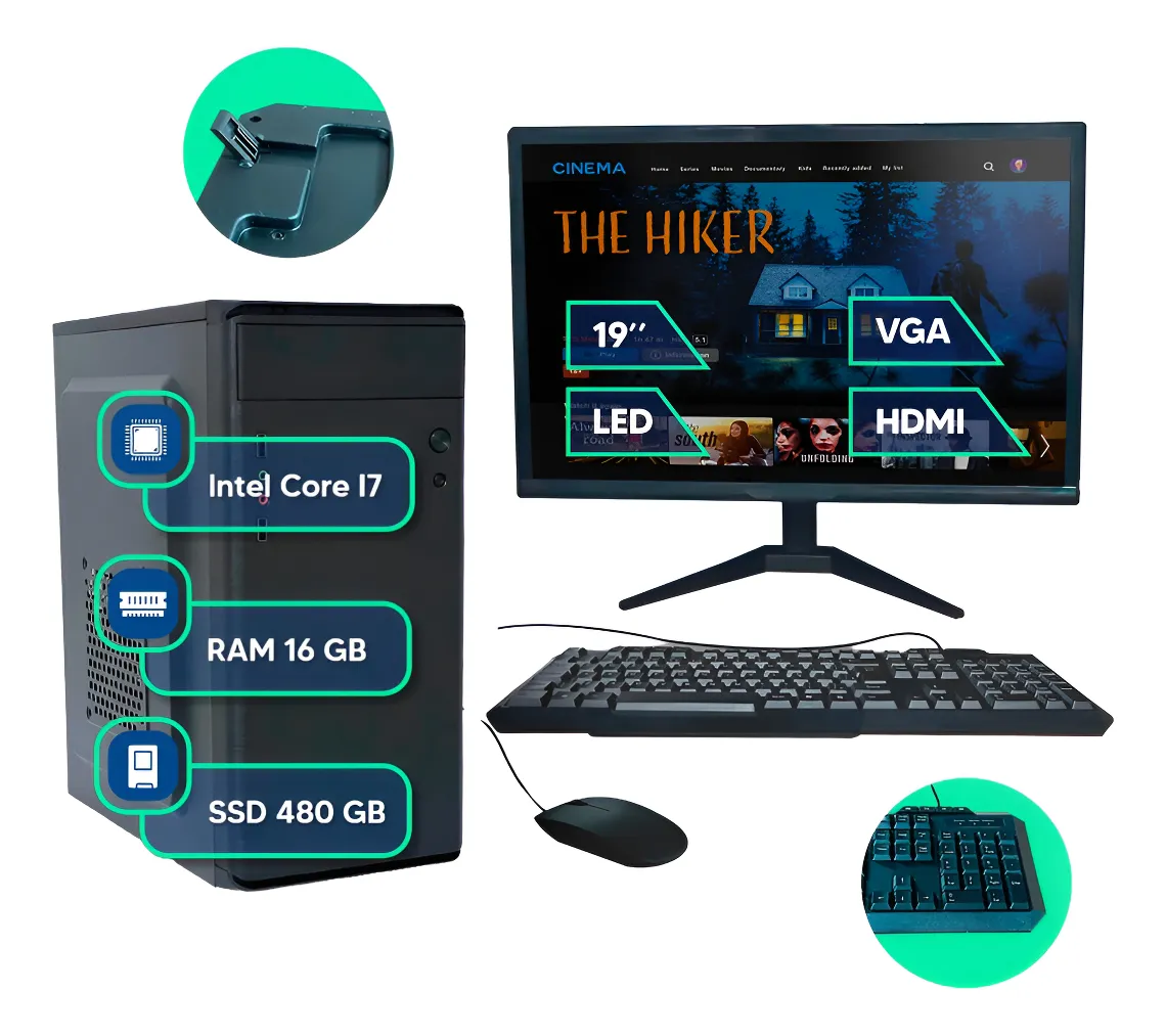 Pc Computador Completo Intel I7 16gb