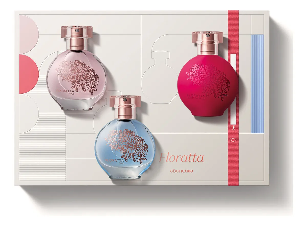 Floratta Colônia Spray 30 Ml – Presente (3 Itens)