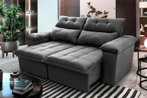 Sofá Retrátil Reclinável King House Verona 2,00m