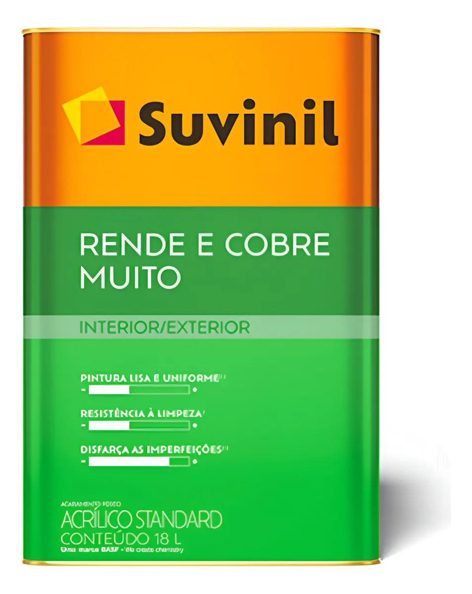 Tinta Acrílica Suvinil Standard 18l