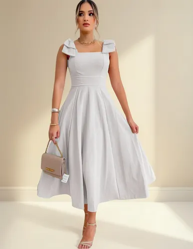 Vestido Longo De Linho Forrado