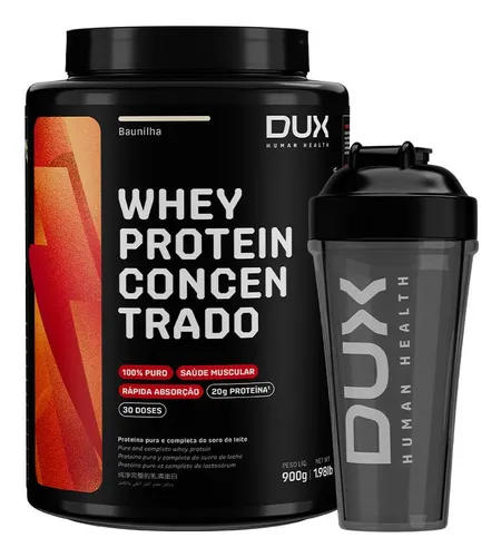 Whey Protein Concentrado 900g + Coqueteleira