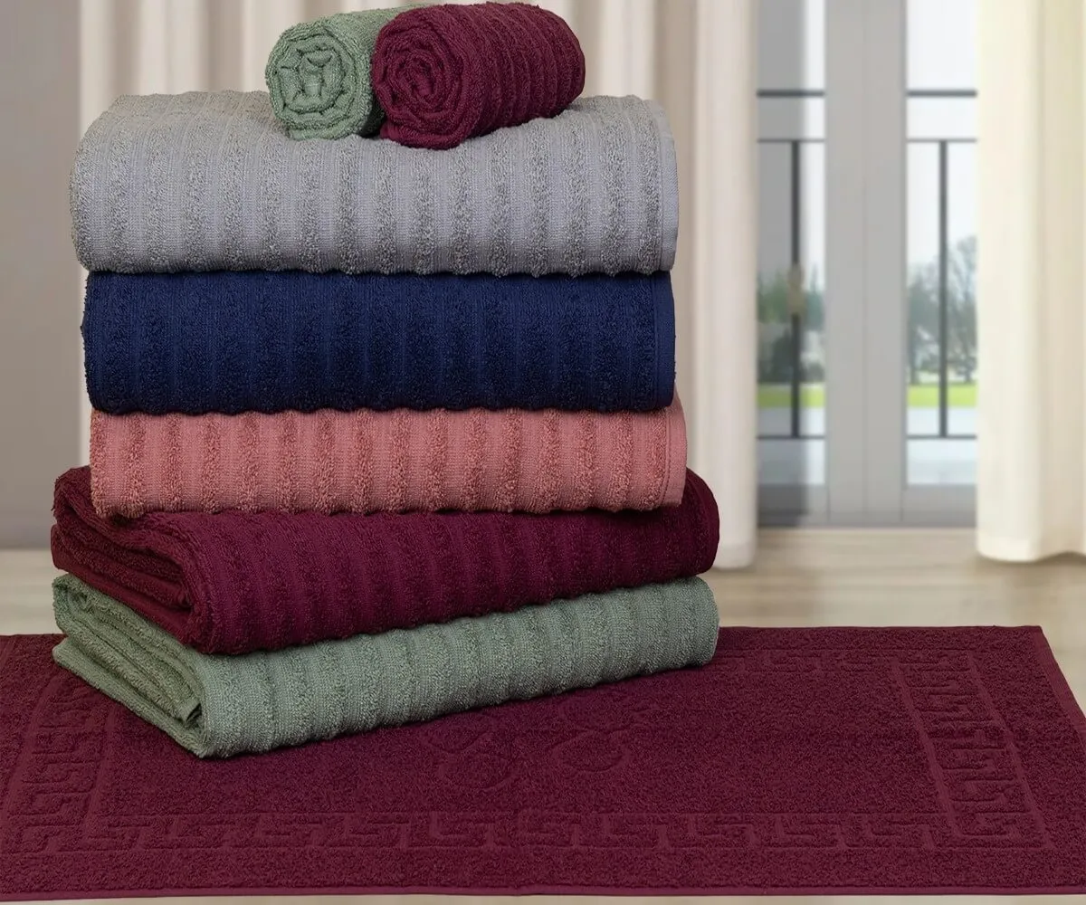 Jogo De Toalhas Fio Penteado Gigante Macias 4 Peças