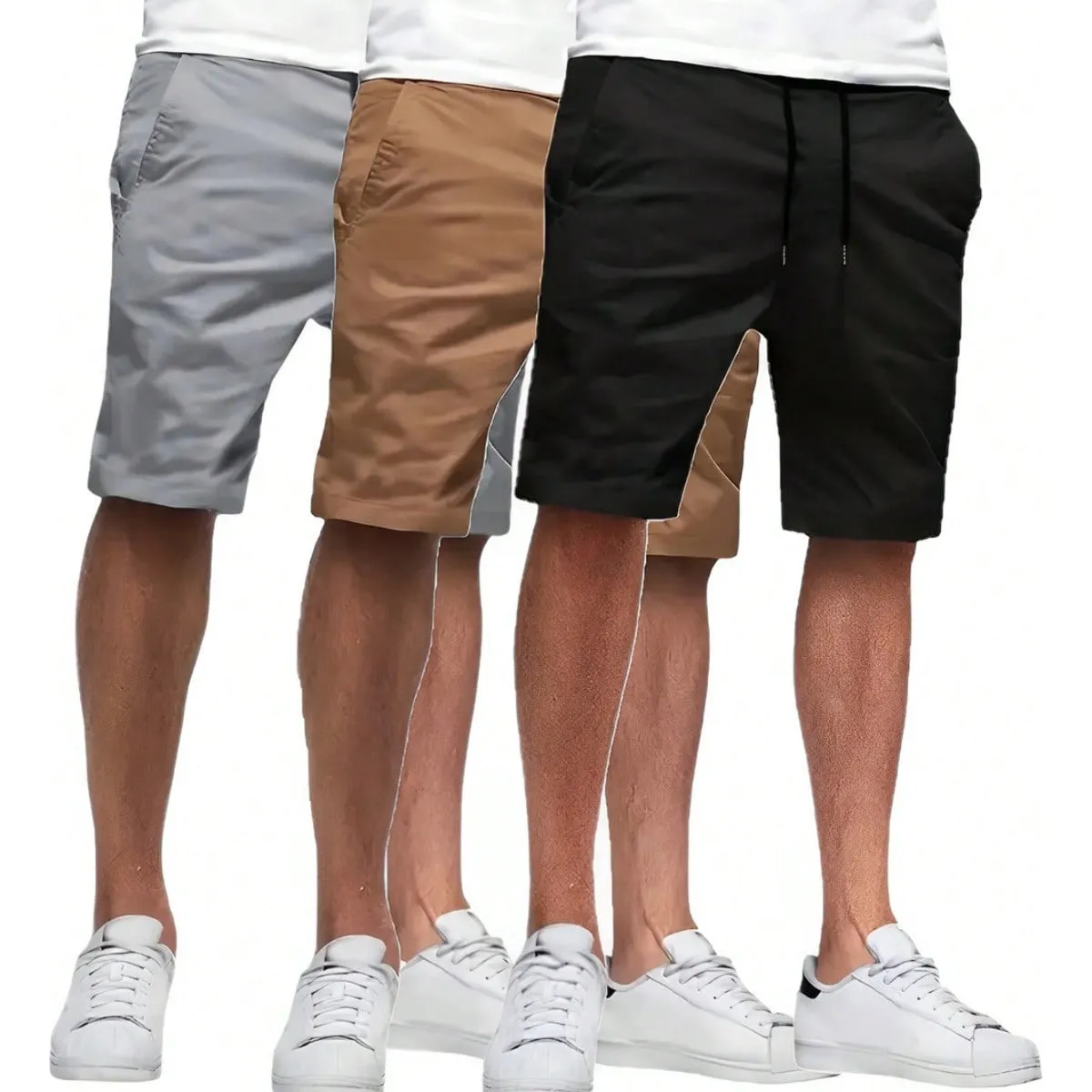 Kit 3 Bermuda Sarja Colorida Premium